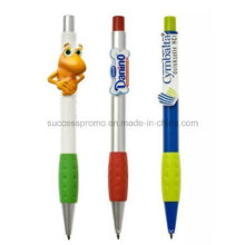Plastic Ballpoint Pen with Customized Shaped Clip